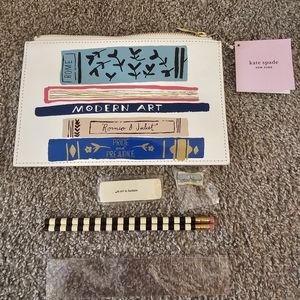 NWT Kate Spade Stack of classics pencil pouch